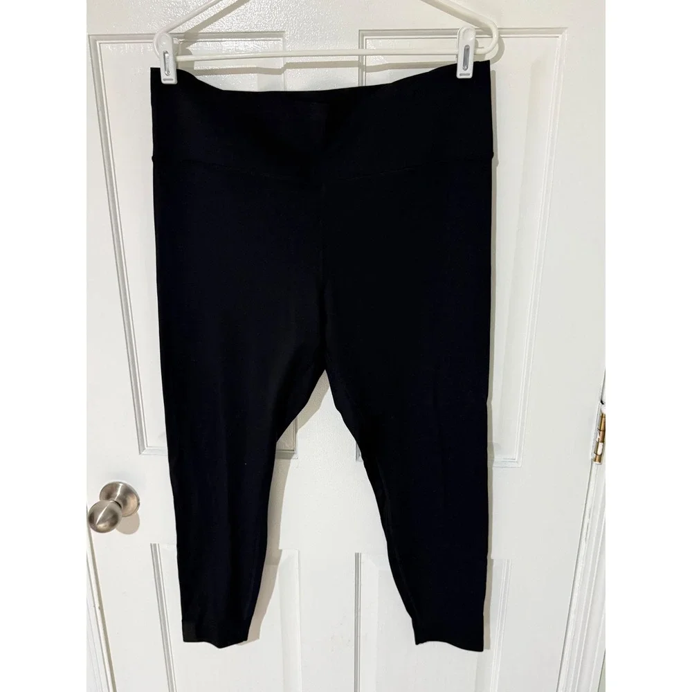 UNRL‎ Womens Black High Waisted Leave A Legacy Leggings Size 2XL Activewear